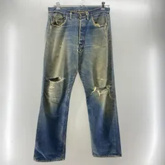【中古】Levi's Levi's 60s 501 BIGE w35相当 ※破れ、リペアあり　リーバイス[24]