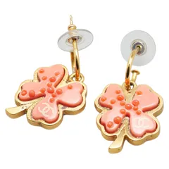 シャネル ココマーク クローバー モチーフ ピンク ゴールド