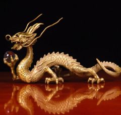 昇龍 銅製 置物 開運厄除 祈願成就 ドラゴン 置物 風水 アイテム 龍 竜