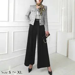 【グラシア】キャバスーツ オールインワン セットアップ ツーピース キャバ嬢 キャバクラ ラウンジ 長袖 スカーフ ワイドパンツ チェック レディース