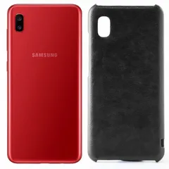 Galaxy A21 ケース Galaxy A20 SC-42A SCV49 SC-02M SCV46 ギャラクシーa21 レザー ハード ケース 【Color】 ブラック