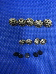 全国共通学生服ボタン&プラスチック製裏ボタンセット☆中学生用