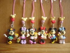 ♯Fwa16CZディズニーミニー&ベアーストラップポップカラー全6種 ♯Fwa16CZディズニーミニー&ベアーストラップポップカラー全6種