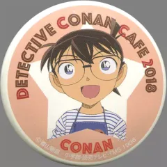 【中古】バッジ・ピンズ(キャラクター) 江戸川コナン 「名探偵コナンカフェ2018 缶バッジ(等身)」