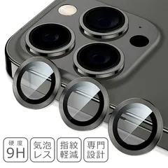iPhone 15Pro 15ProMax グレー カメラ レンズ カバー フィルム 強化 ガラス 9H 保護 シート 防水 耐衝撃 反射防止