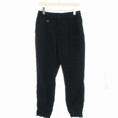 ソフネット SOPHNET. 23AW STRETCH WOOL HEM SHIRRING STANDARD EASY PANTS イージーパンツ ジップフライ M 黒 ブラック SOPH-232029 /TKのサムネイル