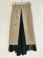 ✖️rokhベージュ ひざ丈スカート ボタン付き　38 ロク H&M✖️rokhベージュ ひざ丈スカート ボタン付き 38 ロク