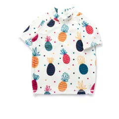 ☆ パインアップル ☆ 140cm ☆ ラッシュガード ユニセックス ykmms9082 ラッシュガード キッズ 半袖 女の子 男の子 水陸両用 ジュニア ユニセックス 子供 子ども プール 幼稚園 保育園 小学生 おしゃれ かわいい キッズラッシュガード