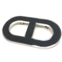 新品・未使用】エルメス ブローチ シェーヌダンクル ブラック シルバー
