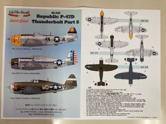 ライフライクデカール LD48046 リパブリック  P-47D サンダーボルト パート8 1/48デカール