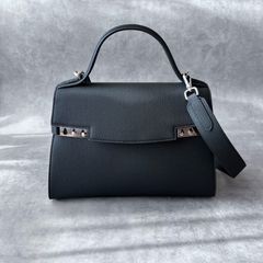 ショルダー付きワンハンドルバッグ　BLACK