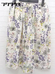 ◇ URBAN RESEARCH アーバンリサーチ 花柄 ガウチョ パンツ サイズF ホワイト レディース 【中古】 【1002800663514】