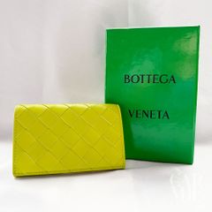 BOTTEGA VENETA ボッテガヴェネタ イントレチャート レザーカードケース ライトグリーン メンズレディース兼用
