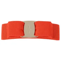 サルバトーレフェラガモ Salvatore Ferragamo バレッタ 342019 998989 103 affr00023l VARA BOW ヴァラ リボン ヘアクリップ 髪留め ヘアアクセサリー CANDY APPLE RED オレンジ系