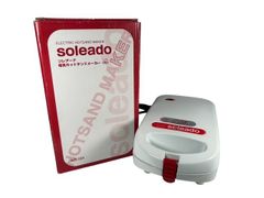 【美品】soleado（ソレアード） 電気ホットサンドメーカー　HR-7969