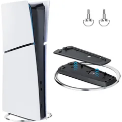 【在庫セール】/PS5 Slim PS5 /PS5 Pro 縦置きスタンド（ネジ2本付き），PS5スリム/PS5コンソールデジタル/ディスク版用メタルスタビライジングベース，PS5 縦置き，ps5 slim スタンドps5 周辺機器（ps5 本体全機種対応・合