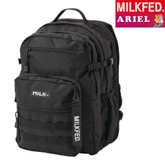 ミルクフェド 通学 大容量 リュック 人気 MILKFED ブラック 黒 ACTIV DOUBLE POCKET MOLLE BACKPACK BAR8 レディース メンズ 大容量 通勤 部活 新品 正規品 ノートパソコン 収納 PC 10322405300のサムネイル