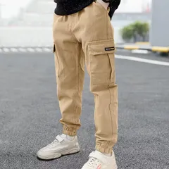 キッズサルエルパンツ(カーキ/120サイズ/130サイズ/140サイズ/150サイズ/160サイズ）ボトムスズボンこども子供男の子男児女児子供服