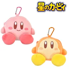 星のカービィ マスコットポーチ カービィ ワドルディ カラビナ付きぬいぐるみファスナー ティーズファクトリー ミニポーチ 女の子 女子 子供 キッズ 小学生 中学生 高校生 女子高生 小物入れ マスコットキーホルダー ぬ