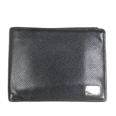 ドルチェ&ガッバーナ ドルガバ DOLCE&GABBANA 財布 ウォレット 二つ折り レザー  ロゴプレート ブラック 黒 ■SM1のサムネイル