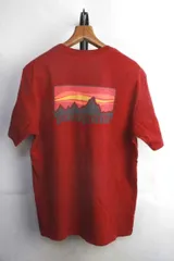 アメリカ製 パタゴニア patagonia バックロゴ Tシャツ【M】【中古】【メンズ】【古着】【レディース】【男性】ティーシャツ アメカジ アウトドア キャンプ トレッキング 登山 トレーニング マラソン ジム made in USA 93002 USA製