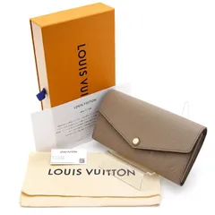 【中古 美品】ルイヴィトン 長財布 モノグラム アンプラント ポルトフォイユ・サラ M68708 ベージュ LOUIS VUITTON トゥルトレール スペイン製