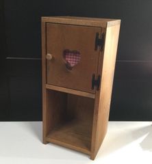 美品】ハート くり抜き カントリー 木製家具 収納棚 ビンテージ - メルカリ