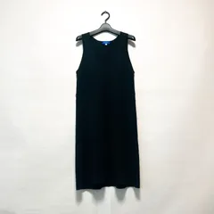 BLUE LABEL CRESTBRIDGE ブルーレーベルクレストブリッジ ノースリーブワンピース 膝丈 38 Mサイズ ブラック 黒 エレガント