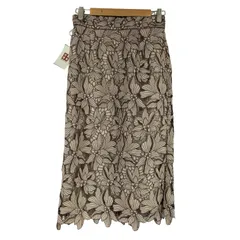 アプワイザーリッシェ Apuweiser riche 配色大花レースタイトスカート レディース  2