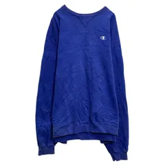 champion ロゴスウェット トレーナー チャンピオン XL~ ブルー プルオーバー 裏起毛 古着卸 アメリカ仕入 a703-5138