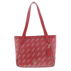 【中古】 COACH （コーチ） ﾄｰﾄﾊﾞｯｸﾞ バッグ トートバッグ ホース アンド キャリッジ トート 27 Red ﾚｯﾄﾞ Canvas キャンバス C4046 used:A