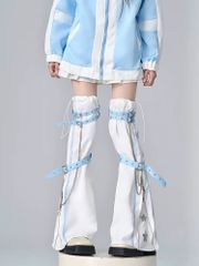 星とベルト☆ 水色界隈　天使界隈　サブカル　ファッション　レッグウォーマー　アクセサリー　渋谷　原宿　ファッション　ロリィタ　界隈　ゴスロリ　ロリータ　サブカルファッション　量産型　地雷系　黒　白　シルバー　バンギャ　V系　ロック