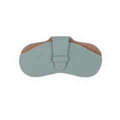 [CARRY ALL BEFORE ONE] メガネケース サングラスケース 眼鏡ケース 薄型 スリム ソフト おしゃれ レディース メンズ PUレザー 軽量 コンパクト めがね 収納 持ち運び 携帯用 ソフ [ライトグリーン] [タイプB(ストラップなし)]