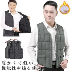 大きいサイズ 着ぶくれない 保温 ポケット付き インナーベスト メンズ 中綿ベスト フロントボタン 中綿ベスト フェイクダウン ショート丈 男性 ノーカラー 軽量 前開き 防寒 ウォッシャブル 春 秋#shark571017