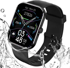 スマートウォッチ 通話機能付き Smart Watch 深さ10メートル防水 100種類運動モード 音楽再生 腕時計