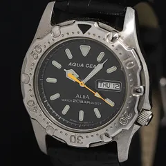 美品◎SEIKOALBAAQUAGEARセイコーアルバ アクアギアメンズ 腕時計 動作品 SEIKO ALBA AQUA GEAR セイコー アルバ アクアギア