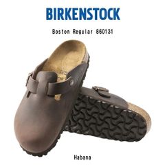 BIRKENSTOCK(ビルケンシュトック)ボストン クロッグ サボ サンダル コンフォート レザー レギュラー ブラウン ユニセックス ビルケン Boston Regular 860131