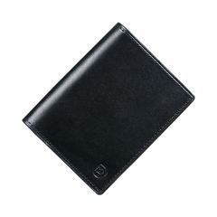 【新品未開封】財布 メンズ ミニ財布 コンパクト 2つ折り レザー 折りたたみ 二つ折り財布 日本製 栃木レザー 本革 小さい財布 カード収納 キャッシュレス 人気 おしゃれ 記念品 プレゼント 父の日ギフト 美しいパッケージと 贈り物に最適（ブラック）