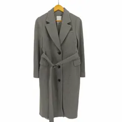 バビロン BABYLONE カシミヤ混 ウール ベルテッド チェスター コート レディース JPN：38 のサムネイル