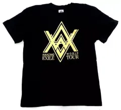 【中古】Tシャツ(男性アイドル) EXILE AMAZING WORLD ツアーTシャツ ブラック Sサイズ 「EXILE LIVE TOUR 2015 “AMAZING WORLD”」