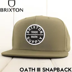 スナップバックキャップ 帽子 BRIXTON ブリクストン OATH III SNAPBACK 10777 IVYGR 25SU 日本代理店正規品のサムネイル