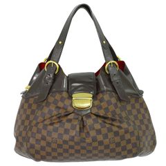 本物 ルイヴィトン LOUIS VUITTON LV システィナ PM ダミエ エベヌ ショルダーバッグ ハンドバッグ ブラウン N41542 ビトン バッグ 中古 【フォロー割】