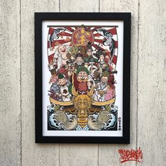 NARUTO ナルト 高精細 カラー原稿 扉絵 イラスト 複製原画 我愛羅