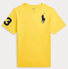 【新品】POLO RALPH LAUREN（ポロ ラルフ ローレン）Big Pony コットン ジャージー Tシャツ 700イエロー160サイズ