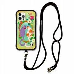 [iPhoneXR(テンアール)] スマホショルダー付 iPhone14 i-coronケース アイフォン15 14 Plus 13 Mini 12 11 スマホケース カバー ショルダーストラップ 肩掛け 斜め掛け アニマル柄 ネコ にゃんこカップル お花