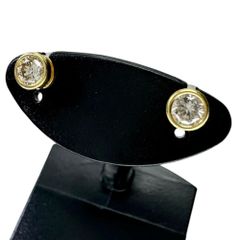 ダイヤモンド 0.15/0.15ct ピアス K18ゴールド 18金  1.0g レディース 【中古】【真子質店】【NN】