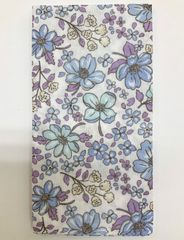ダブルガーゼ手ぬぐい 和晒し手ぬぐい おまとめ買いがお得 【ガーデン ブルー】汗取り 薄い ご旅行にも 出産祝い 沐浴 新品未使用品 日本製