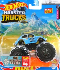 【中古】ミニカー 1/64 1963 Volkswagen BEETLE City(ライトブルー×ブラウン) 「Hot Wheels モンスタートラック」 [HCP77]
