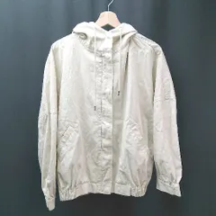 ◇ CRAFT STANDARD BOUTIQUE フロントジップ フーディー 長袖 ジャンパー サイズF ライトベージュ レディース E  【1309040063136】