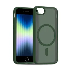 【新品】 iPhone SE 第3世代 第2世代 ケース MagSafe対応 半透明 耐衝撃 iPhone8 ケース マグネット搭載 人気 PC iPhone7カバー 軽量 薄型 マット感 黄ばみなし 米軍MIL規格 ワイアレス充電対応 EUMADOVE  0